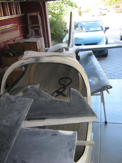 Bits awaiting fill to harden.