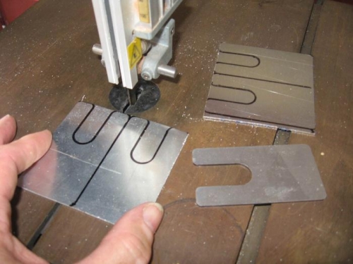 Making up extra spar box spacers.