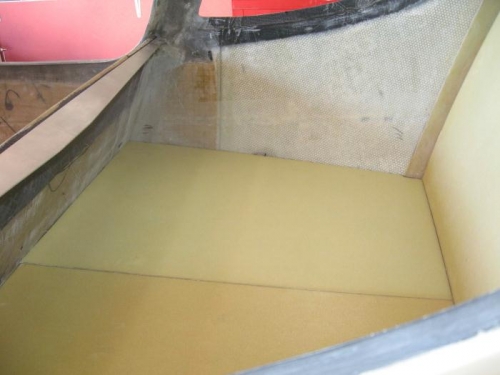 Base panels in place