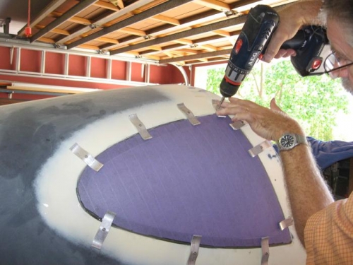 Clamping the first opera window.