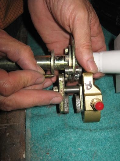 Re-assembling the brakes.