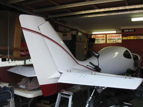 Elevators & rudder refitted