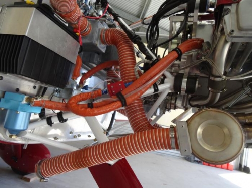 All fuel lines re-routed.