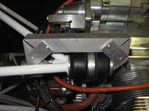 Home made clamp to compress bushes.