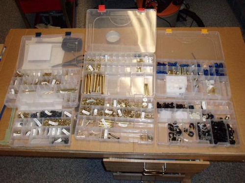 Standard parts in boxes