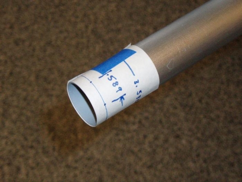 Put paper on tube end