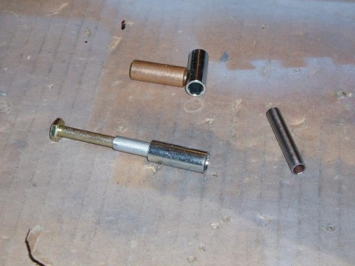 Used bushings to hold bolts centered