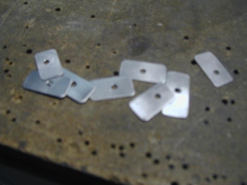 Some aluminum washers