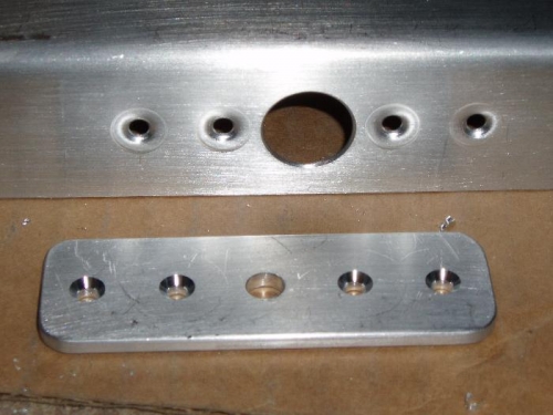Enlarged dimpled and countersunk