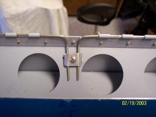 Plate holds flap hinge pins