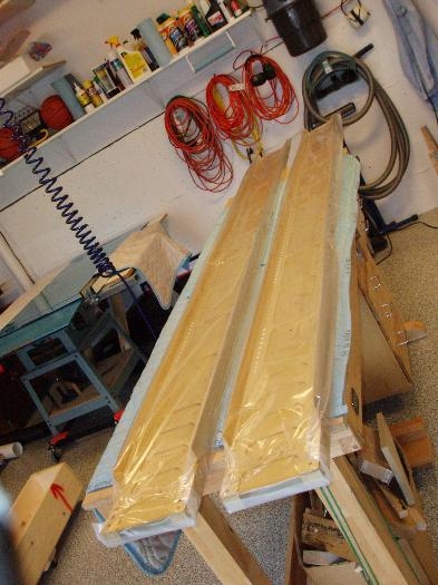 Spars on the work bench