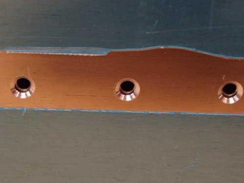Countersink on Tank to Baffle