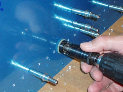 Countersinking with slow electric drill