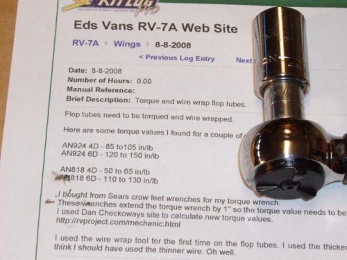 Ed's research page on torque values