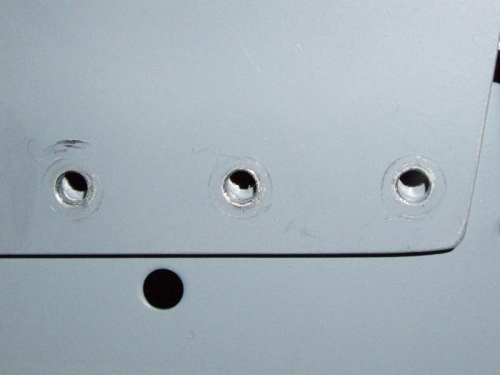 Holes show hinge is corrected