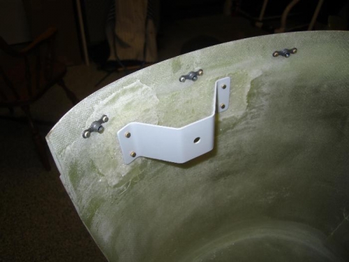 Riveted on outboard bracket