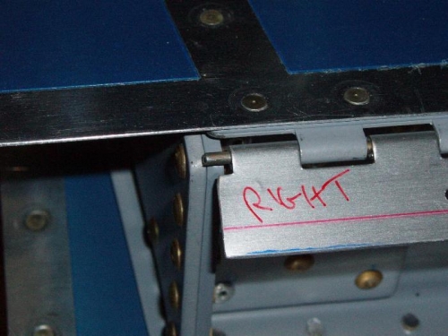 Outboard end showing pin
