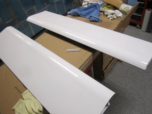 Flaps painted white