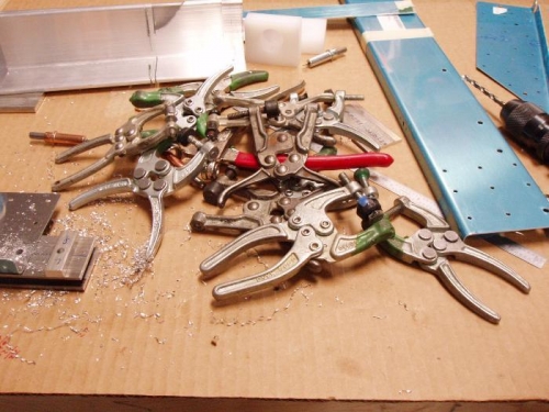 Pile of clamps