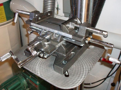 2-was slider vise table for Drill Press Machining