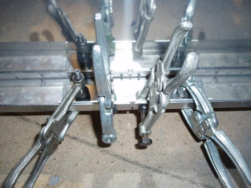 Clamped on splice plate