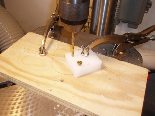 Holes drilled straight on drill press
