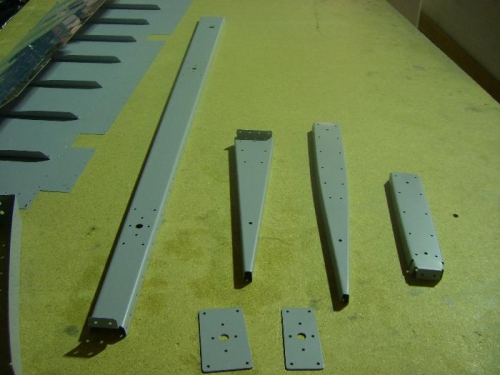 Deburred dimpled and primed all parts.