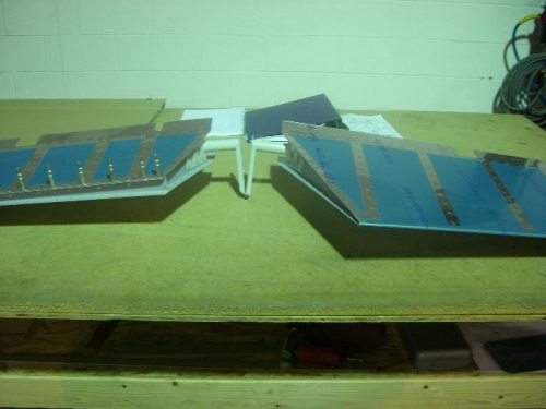 All riveted except for trim tab