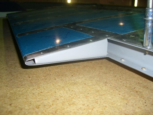 Rib in place of folded skin