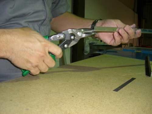 Cutting Rudder Stiffeners