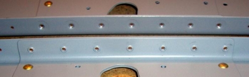Dimpled spar and doubler plate