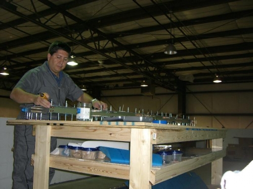 Removing protective film.