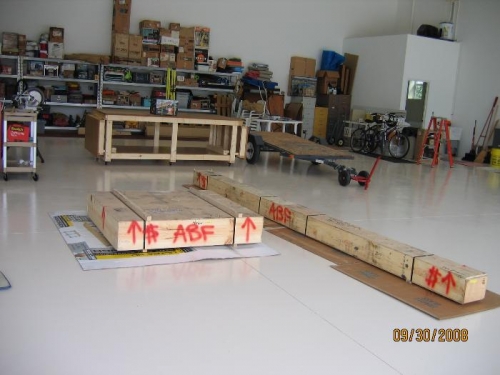 Boxes undamaged on floor