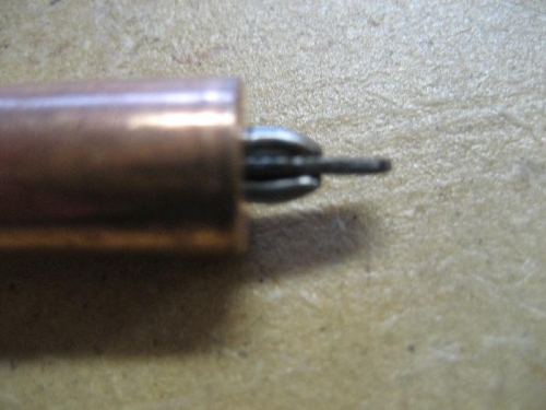 Cleco prongs retracted