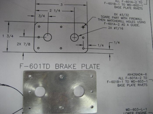 Built the bracket plate from a blank piece of aluminum.