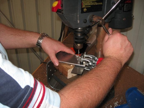 Drilling the fairing bracket to the doubler first before everything was clamped together and through d