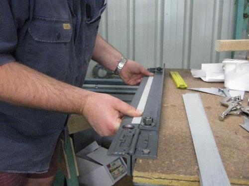 Once the metal is aligned in the bender, the clamp nuts only need to be finger tightened