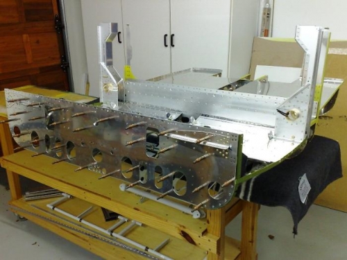 Control Column Bulkhead in place