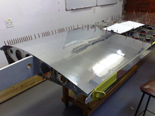 Inboard Skin Rivetted