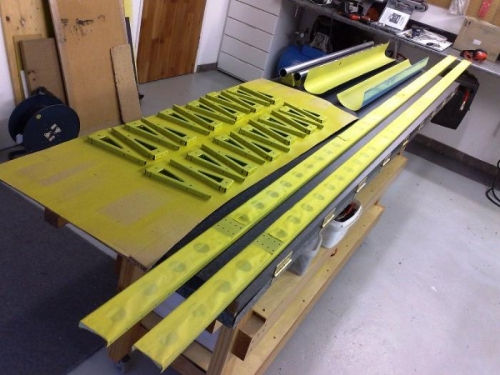 Primered Flaperon Components