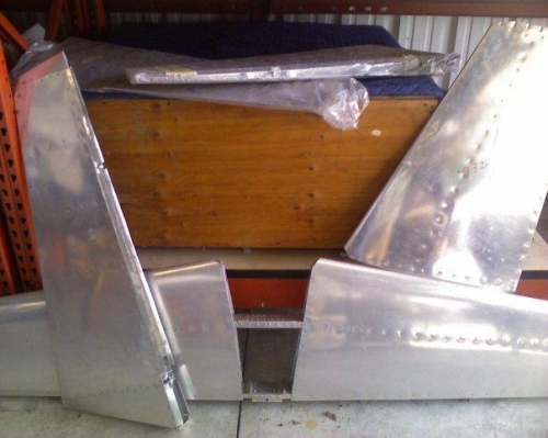 Tail section. Previously fabricated.