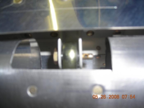 Cutout for the center bearing