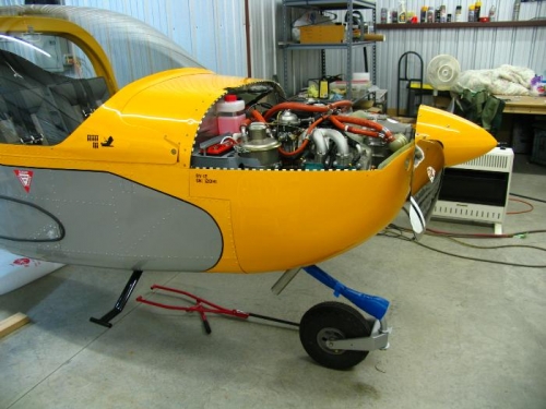 Bottom cowling installed