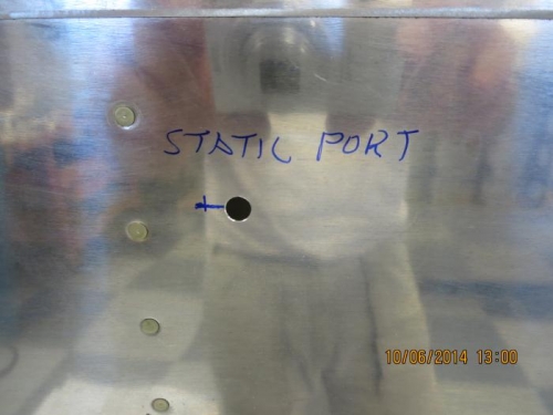 Static Port Hole Drilled