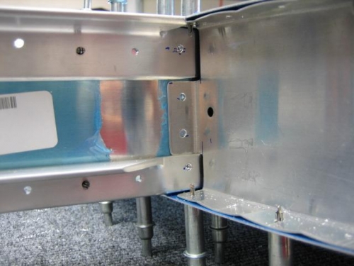 Holes drilled, HS-404 notched