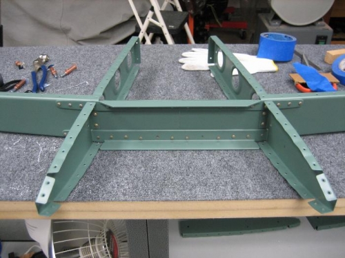 HS-404 and 405 riveted to spar