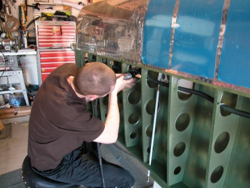 My youngest son Nick, also got into the action