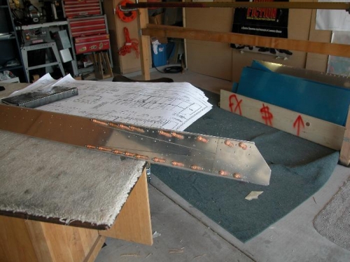 W707G Matched drilled to W 707A-L Rear Spar