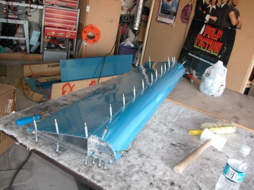 Match drilled and clecoed