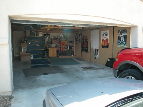 Plenty of room once the vehicles are out.